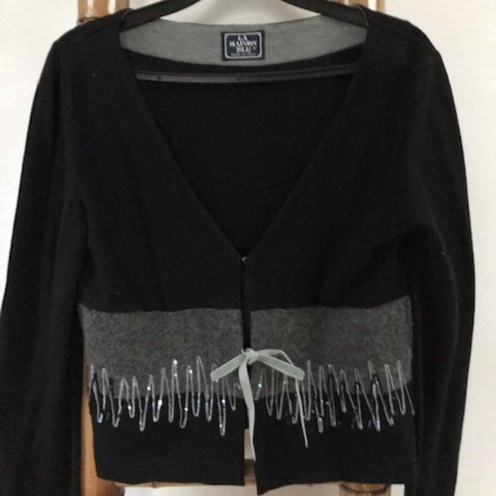 Short Black Cardigan - La Maison Blu